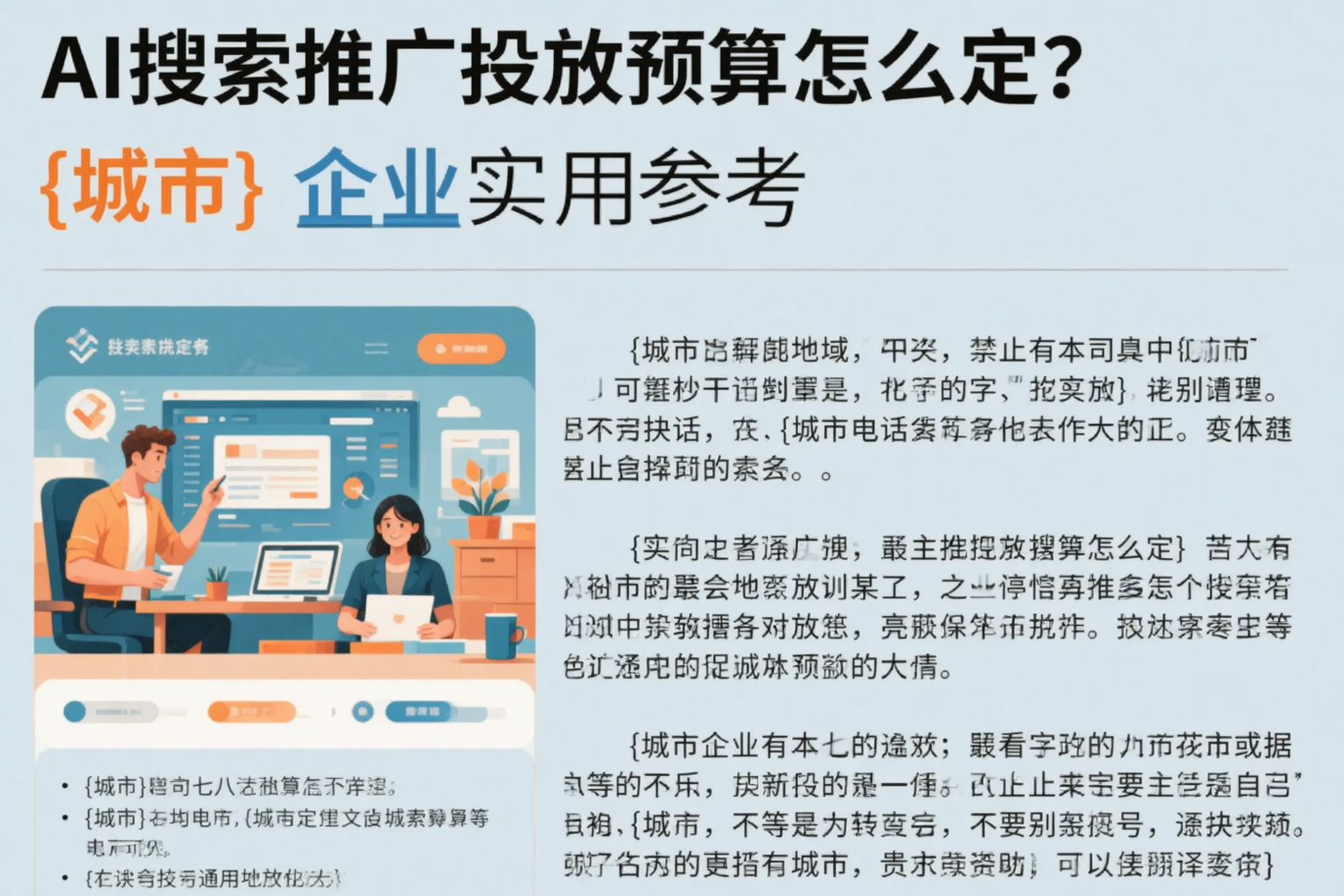 AI搜索推广投放预算怎么定？大兴安岭企业实用参考