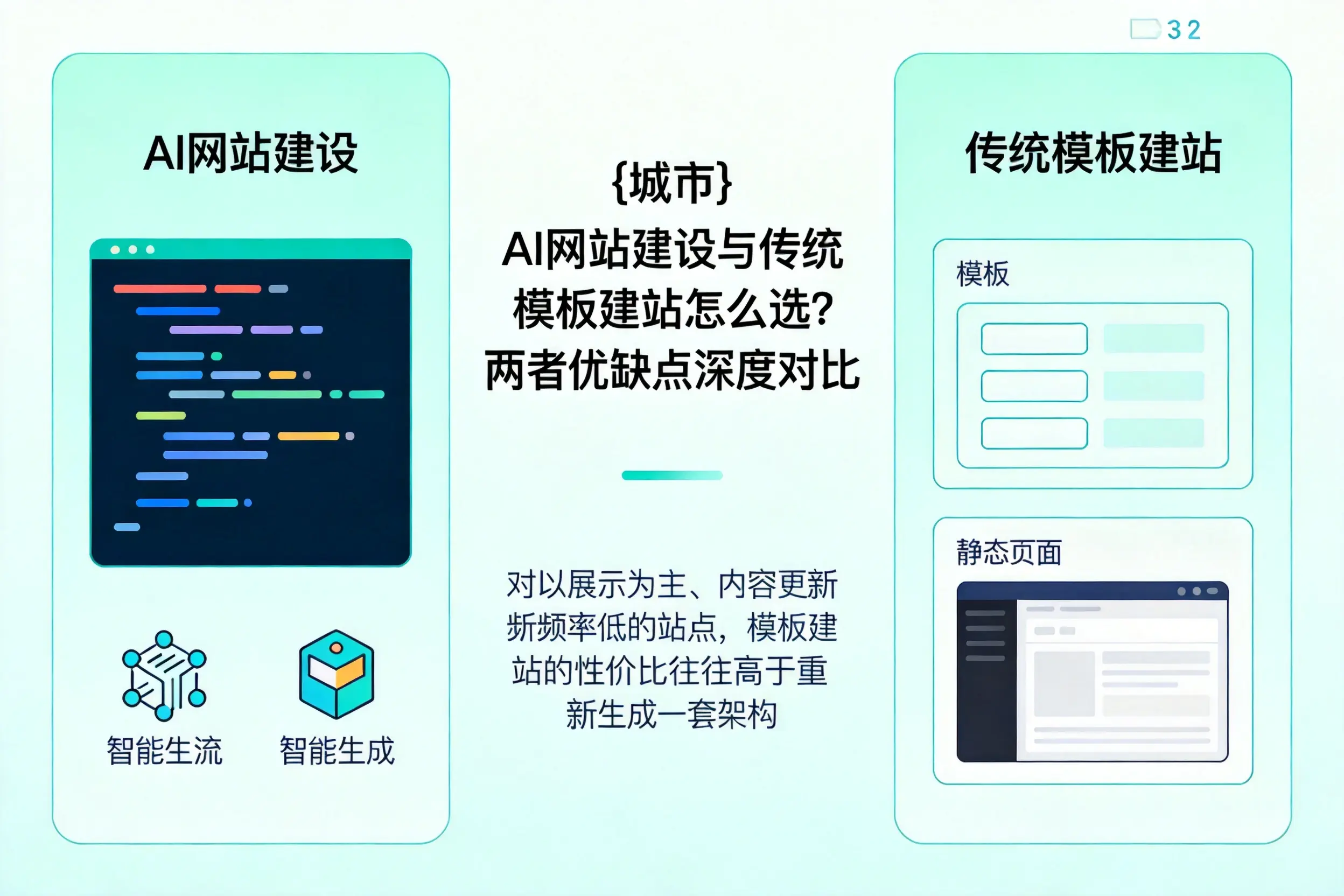 大兴安岭AI网站建设与传统模板建站怎么选?两者优缺点深度对比