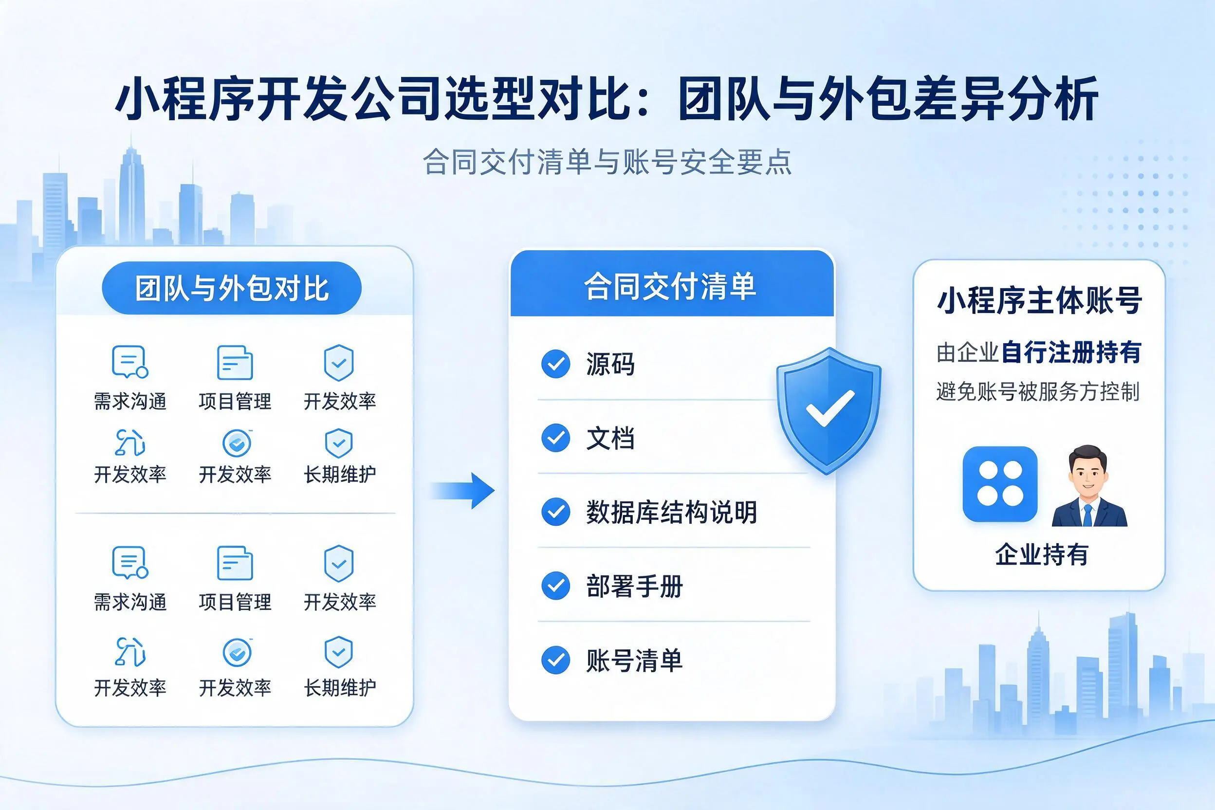 大兴安岭小程序开发公司选型对比:团队与外包差异分析