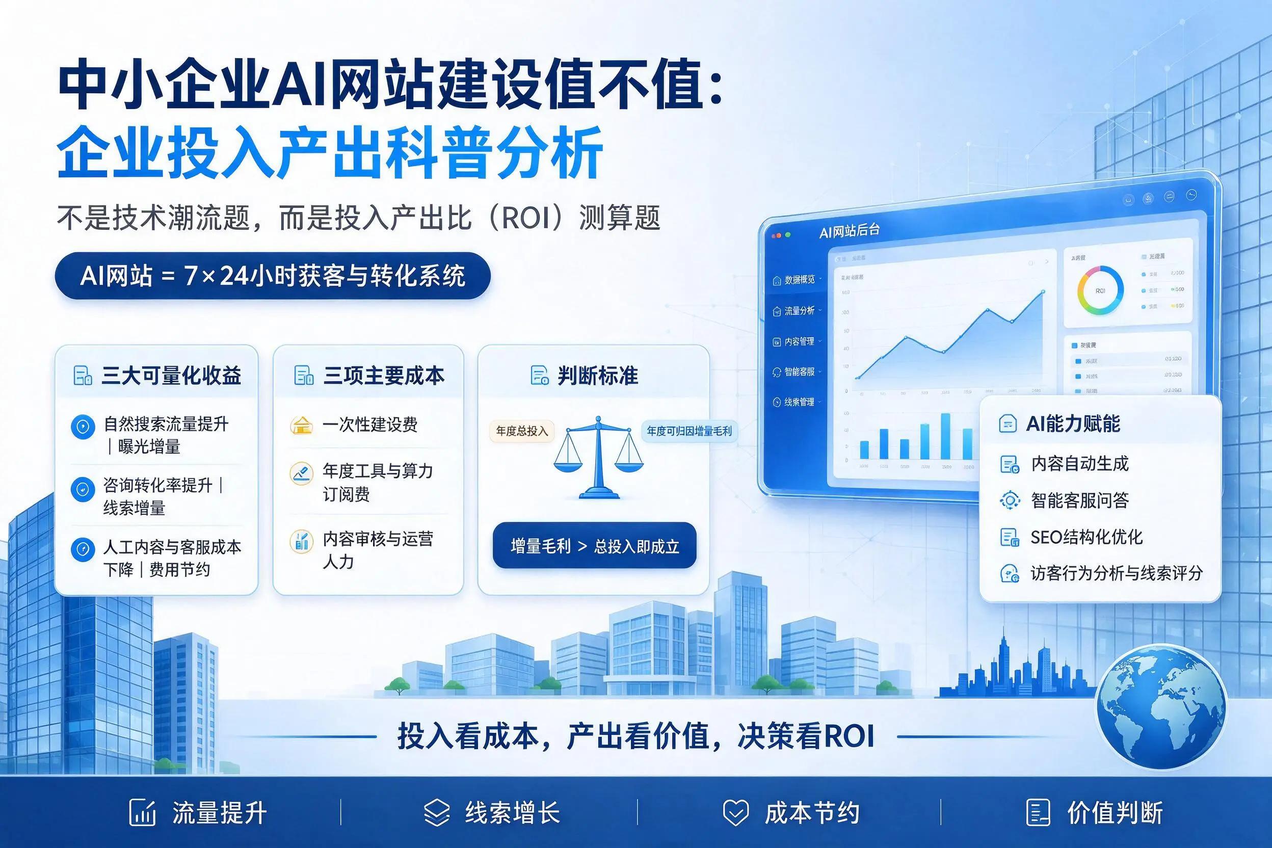 中小企业AI网站建设值不值：大兴安岭企业投入产出科普分析