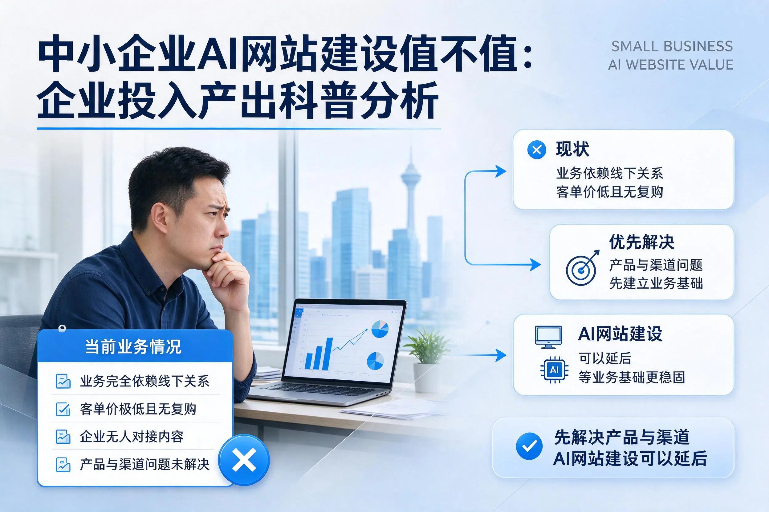 中小企业AI网站建设值不值：大兴安岭企业投入产出科普分析