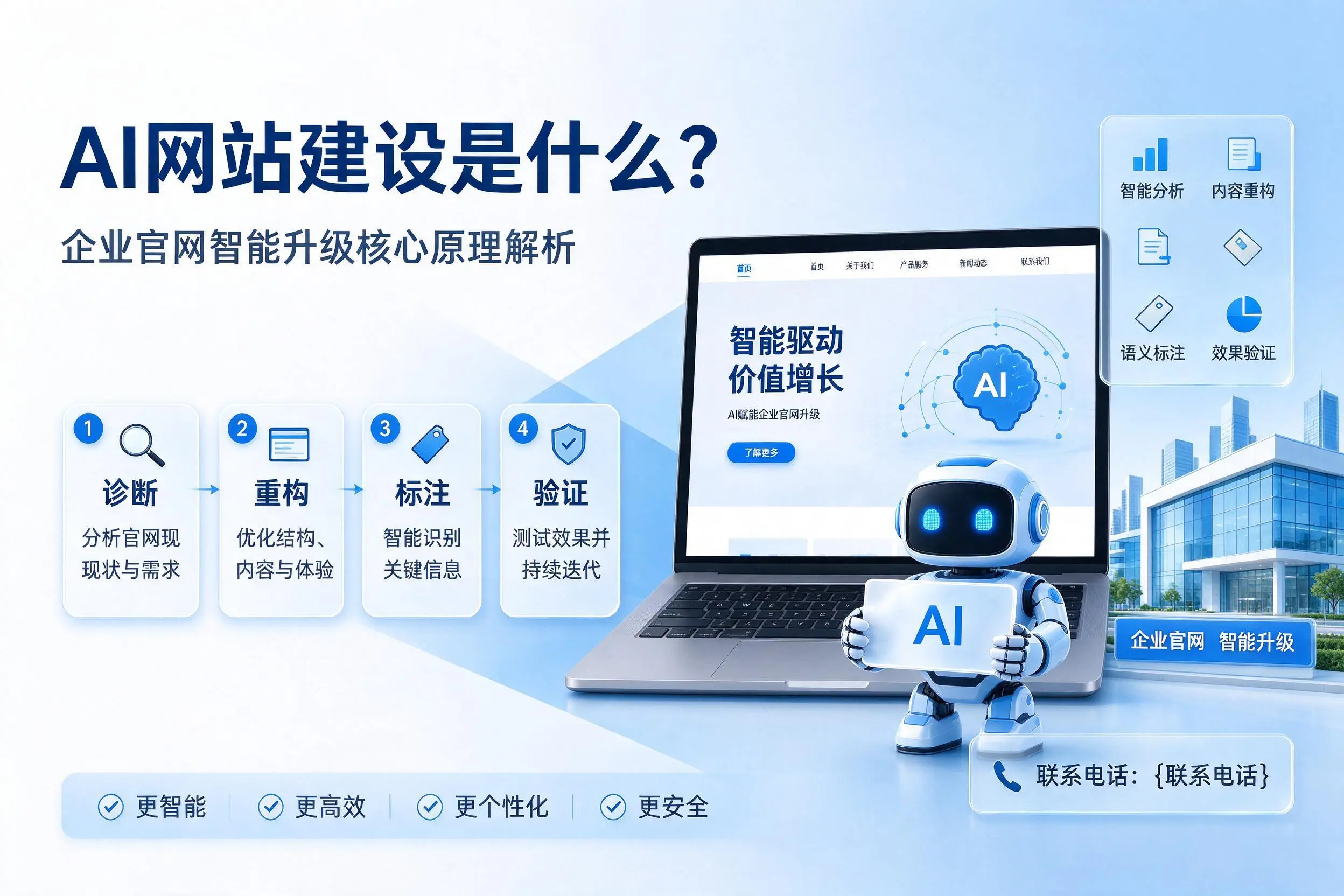 AI网站建设是什么?大兴安岭企业官网智能升级核心原理解析